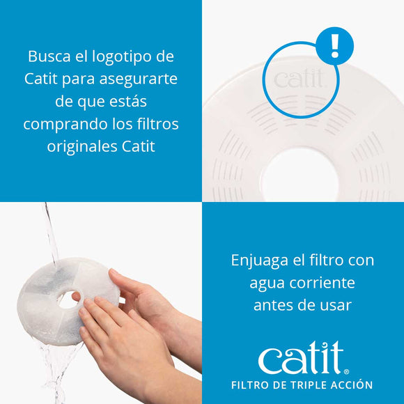 CATIT Filtro para Flower Fountain 3L - Pack 5 Uds