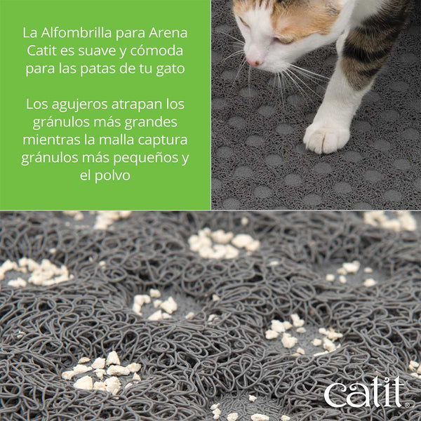 Alfombra Mat Rectangular Catit - Para Baño Arenero Pequeña